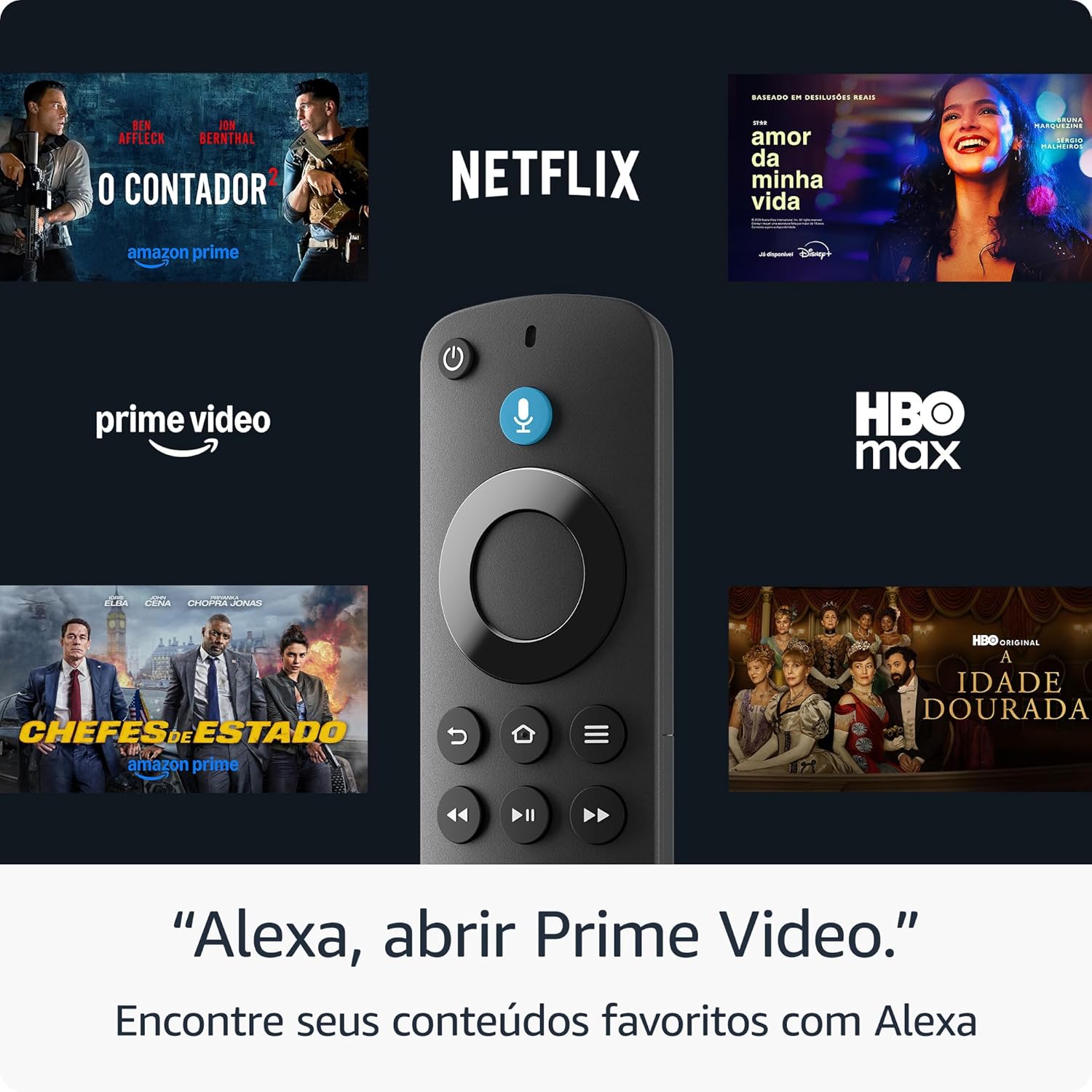Fire TV Stick HD (Geração mais recente) | Com controle remoto por voz com Alexa  Brinde 2 meses TV com mais de 1000 canais filmes e séries gratuito